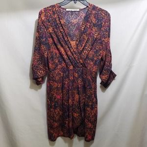 Collective Concepts Elisa Faux Wrap Abstract Design Short Dress (Size SP)